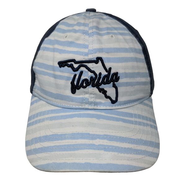 Home Free Men's Slideback Hat Blue White OSFM Embroidered Florida Logo - Picture 1 of 7